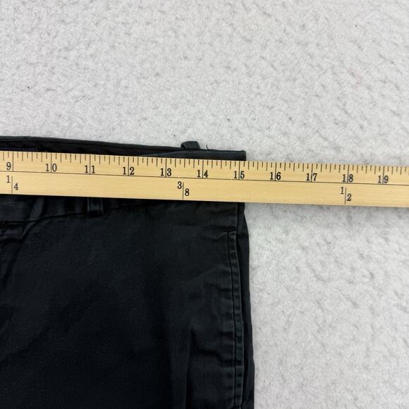 Ralph Lauren Pants Womens 10 Black Straight Leg Chino Cropped Mid Rise Preppy - Picture 5 of 10